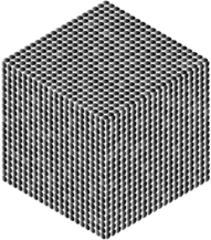 Grey Circles Cube