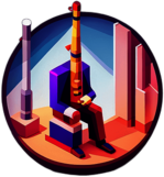 Low poly bassoon app icon