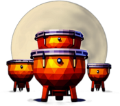 Low poly timpani app icon