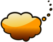 Yellow Thought Bubble