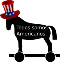USA Trojan Horse Todos somos Americanos