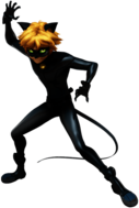 Cat Noir Attacking