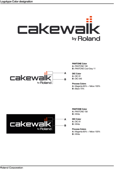 Cakewalk Color Designation