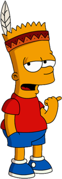 Bart Simpson Indian Hat