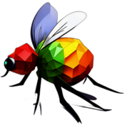 Fruit Fly, Children'S Cartoon Animation Style -  Full Body, Single View, No Shadow