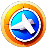 Games - Arcade, Minimalist App Icon - Circle Icon Bevel Border