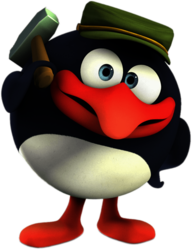 Kikoriki Pin Holding A Hammer