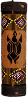 Rainstick with Turtle Design