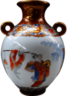 Antique Kutani Porcelain Vase