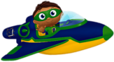 Super Why! In His Plane