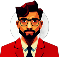 Optician, Minimalist App Icon - Circle Icon Bevel Border