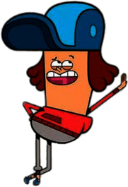 Pinky Malinky Character JJ Jameson leaning