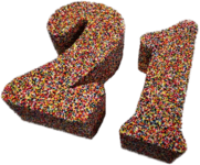 Sprinkles Number 21 Cake