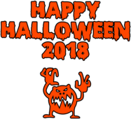 Happy Halloween 2018 Scary Monster Bloody Font