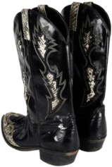 Pair Of Black Cowboy Boots