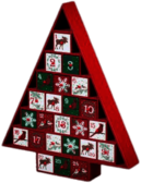 Wooden Tree Advent Calendar