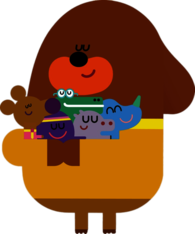 Duggee Hugging His Friends