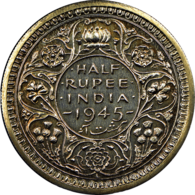 Half Rupee Coin 1945