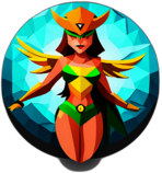 Hawkgirl Dc Comics - Circle App Icon | Fan Art