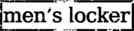 men’s locker
