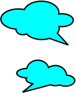 Two Speech Bubbles