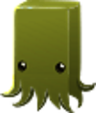 Green Cartoon Squid
