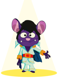 Bat Pat Dressed As Elvis