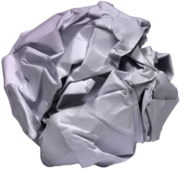Crumpled Paper Ball