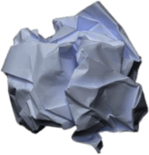 Crumpled Ball Of Paper