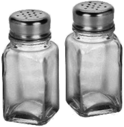 Empty Salt and Pepper Set