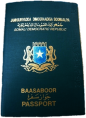 Passport of the Somali Democratic Republic Somalia
