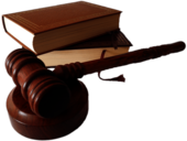 Judges Hammer and Law Books