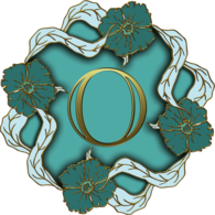 Flower Theme Capital Letter O