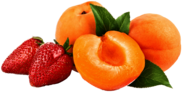 Fruit Peaches Strawberries