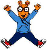 Arthur Jumping In the Air