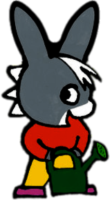 Trotro Watering the Plants