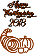 Happy Thanksgiving 2018 Cornucopia