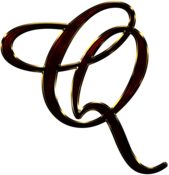 Capital Letter Q Red