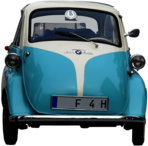 Oldtimer Blue BMW
