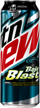 Mountain Dew Baja Blast Can