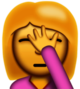 Facepalm Woman Emoji