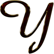 Capital Letter Y Red
