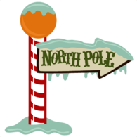 North Pole Sign Santa Claus