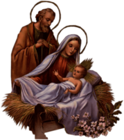 Mary Joseph and Jesus