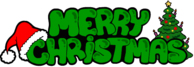 Merry Christmas Green Text