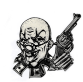 Clown and Gun Tattoo