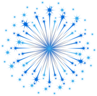 Blue Fireworks