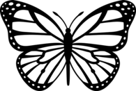 Butterfly With Dots Tattoo