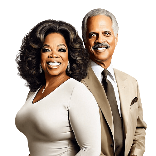 Oprah Winfrey and Stedman Graham
