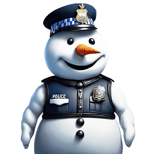 Police Snowman